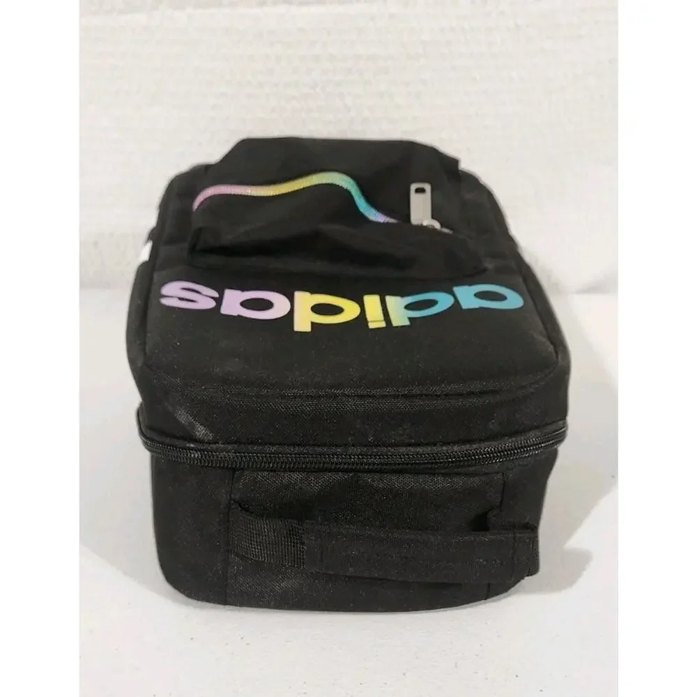 Adidas Unisex Santiago Lunch Bag, Black/Rainbow/White, One Size